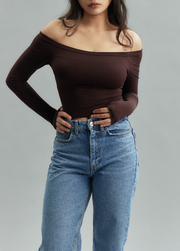LONG SLEEVE BRA-IN T-shirt