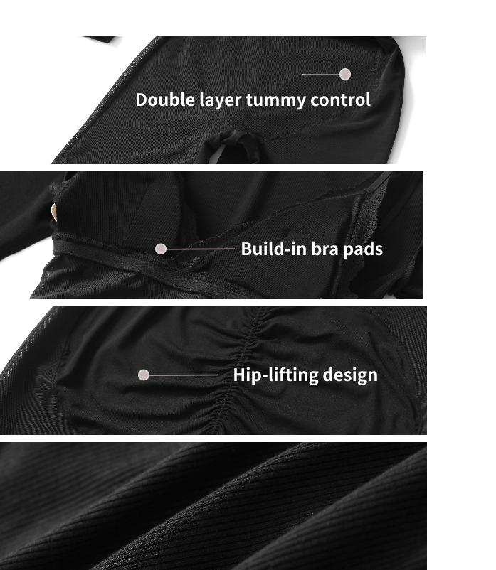 Build-in Shapewear Long Sleeve Lace Dress