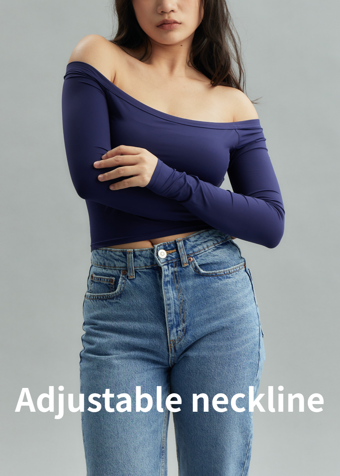 LONG SLEEVE BRA-IN T-shirt